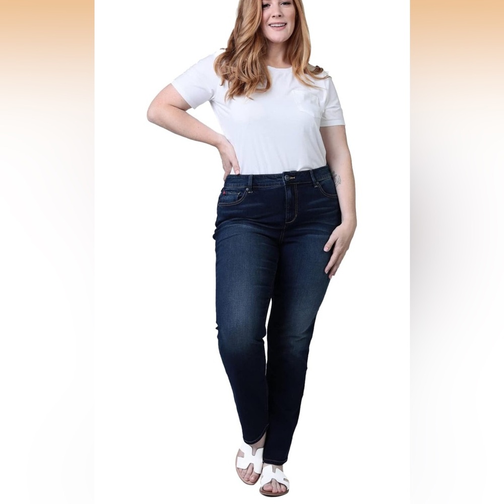 NWT Slink Curvy Straight Dark Wash Jeans Sz 18